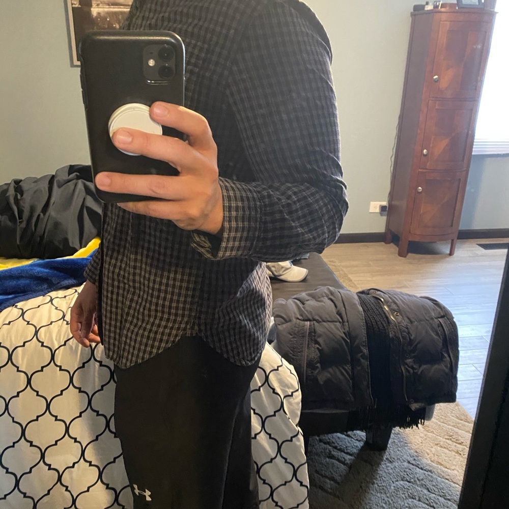 21men medium flannel bottom down shirt - Picture 2 of 4